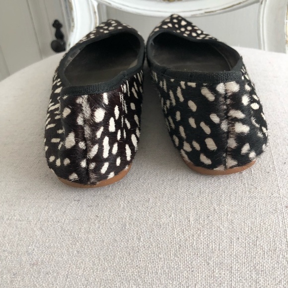 ZARA PONY HAIR FLATS - Picture 3 of 8